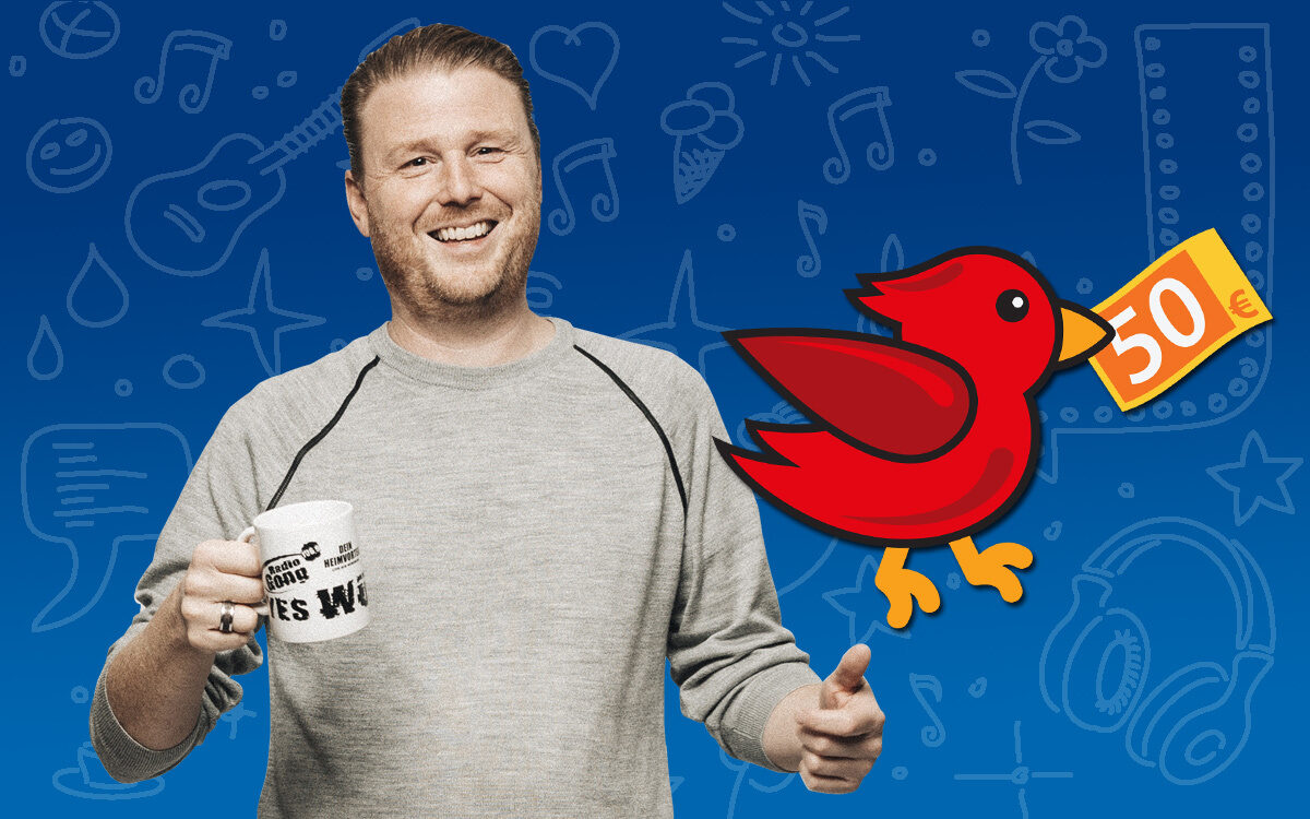 Der frühe Vogel fängt den Fuffi - Radio Gong Moderator Frank Der frühe Vogel fängt den Fuffi - Radio Gong Moderator Frank